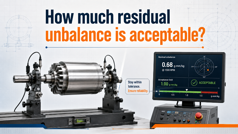 How much residual unbalance is acceptable?